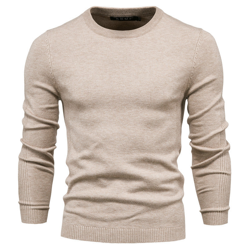 Herren Rundhals Pullover aus hochwertiger Baumwolle – Norvane