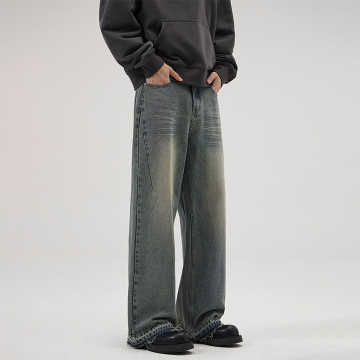 Herren Weite Relaxed-Denim-Jeans im Marlene-Baggy-Schnitt Echo Archiv