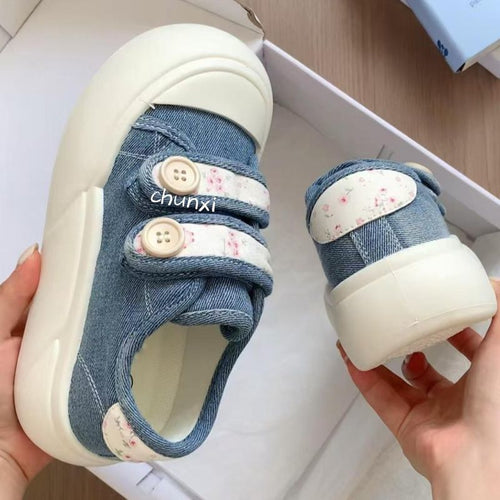Damen Sneakers mit doppeltem Klettverschluss und floralen Details Echo Archiv