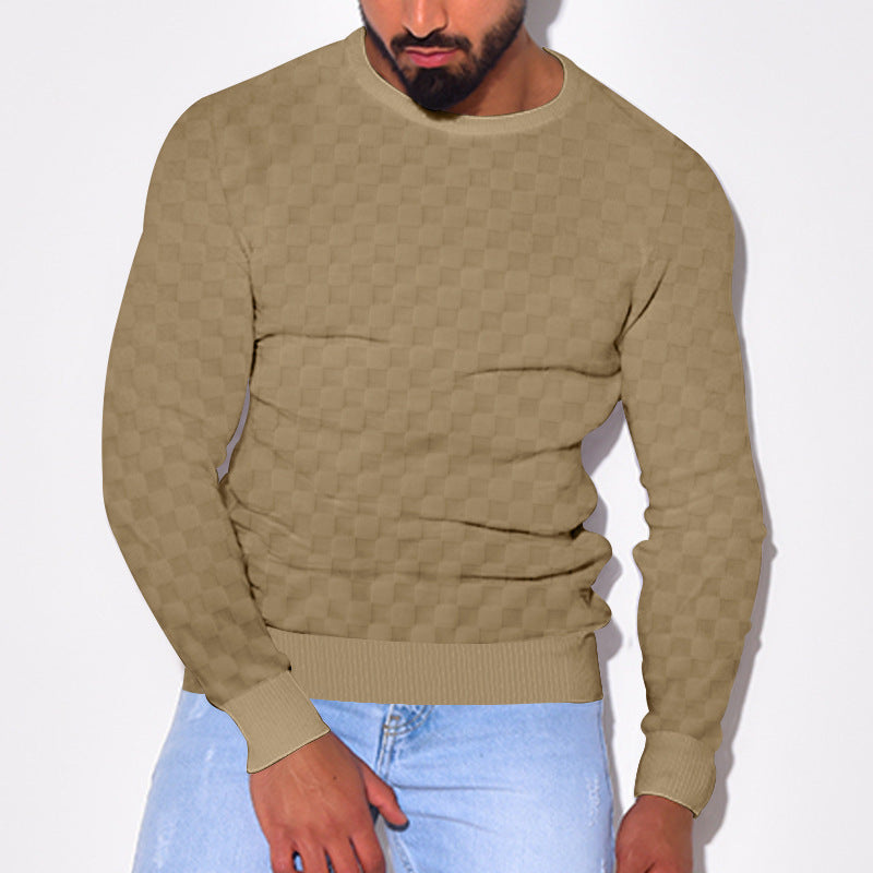 Herren stilvoller Struktur Pullover Echoarchiv