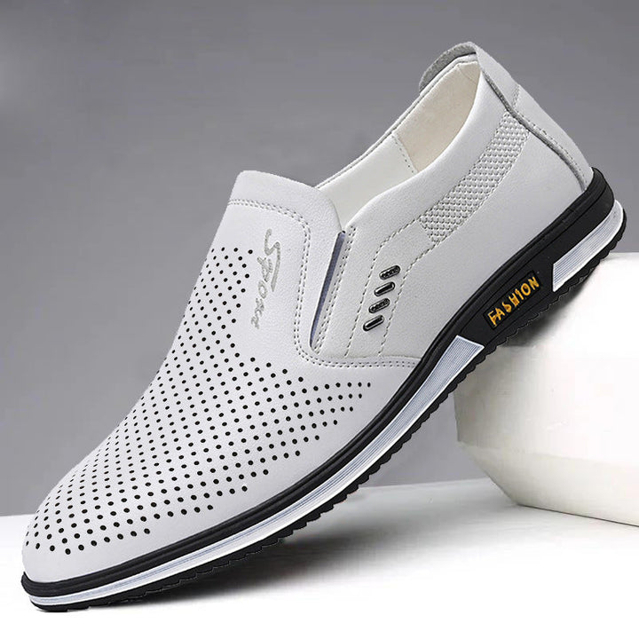 Herren Elegante Slip-On Lederschuhe mit rutschfestem Profil und atmungsaktiver Struktur Echoarchiv