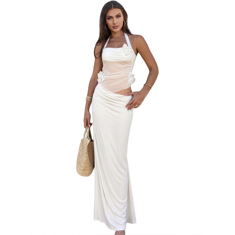 Damen Maxikleid mit floralem Design und raffinierten Drapierungen Echo Archiv