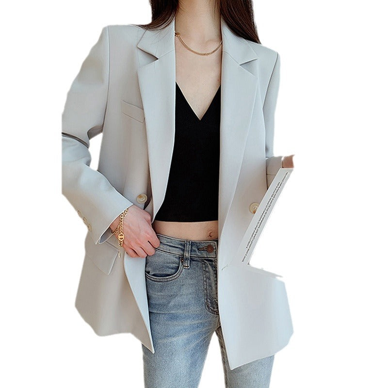 Damen Elegante Oversized Blazerjacke Echoarchiv