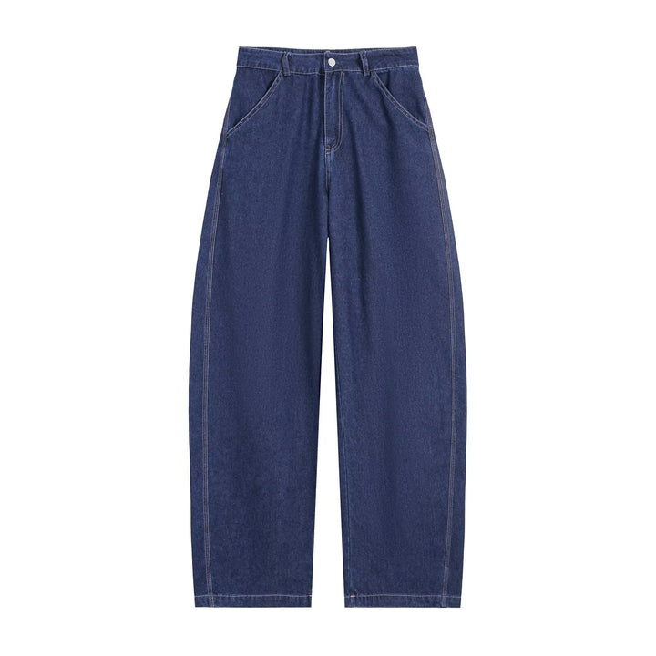 Damen Tailliertes Denim‑Set mit ärmelloser Hemdbluse und weitem High‑Waist‑Hose Echo Archiv