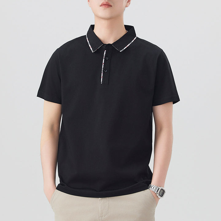 Herren Poloshirt mit modischem Kragen-Design Echoarchiv