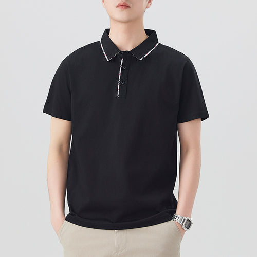 Herren Poloshirt mit modischem Kragen-Design Echoarchiv