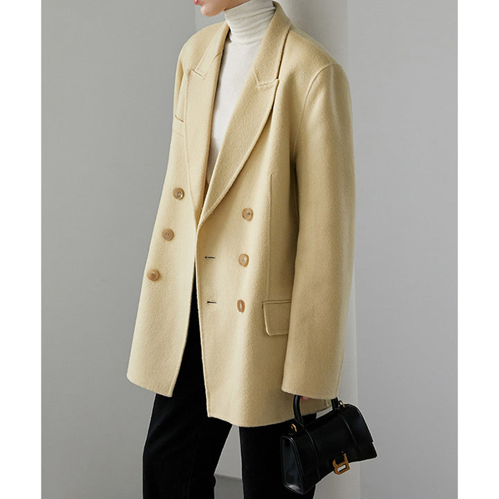 Damen Eleganter Oversized Blazer mit doppeltbreiter Knopfleiste Echoarchiv