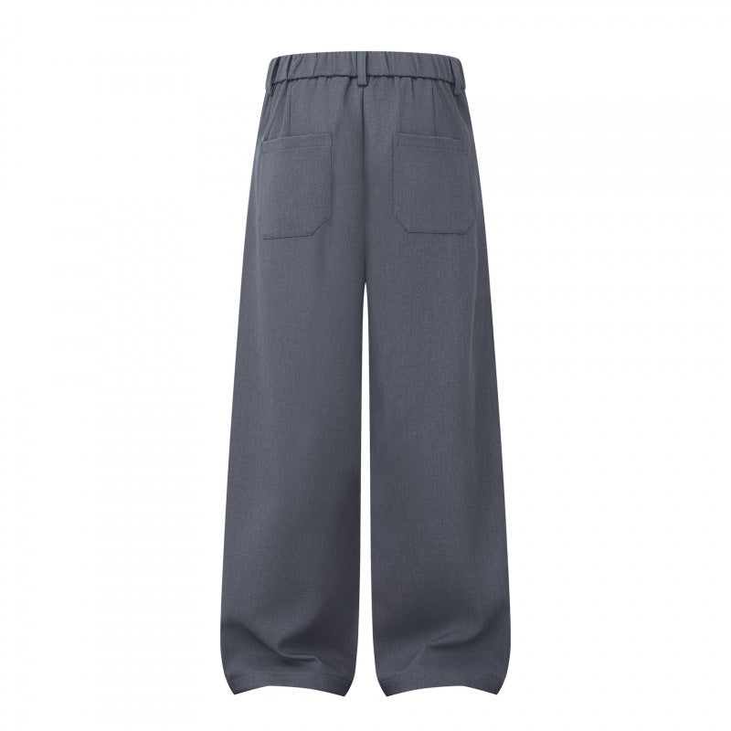 Damen Weite Highwaist-Hose mit Kellerfalten, Gürtelschlaufen und Cropped-Bein Echo Archiv