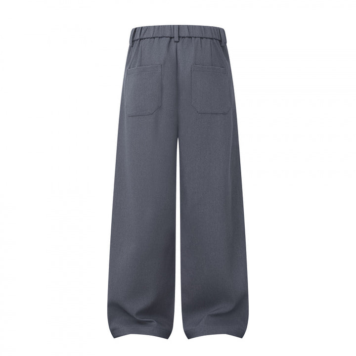 Damen Weite Highwaist-Hose mit Kellerfalten, Gürtelschlaufen und Cropped-Bein Echo Archiv