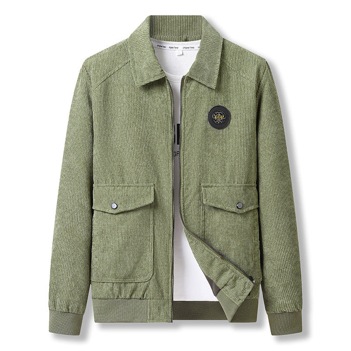 Herren Modische Jacke mit strukturiertem Stoff Echo Archiv