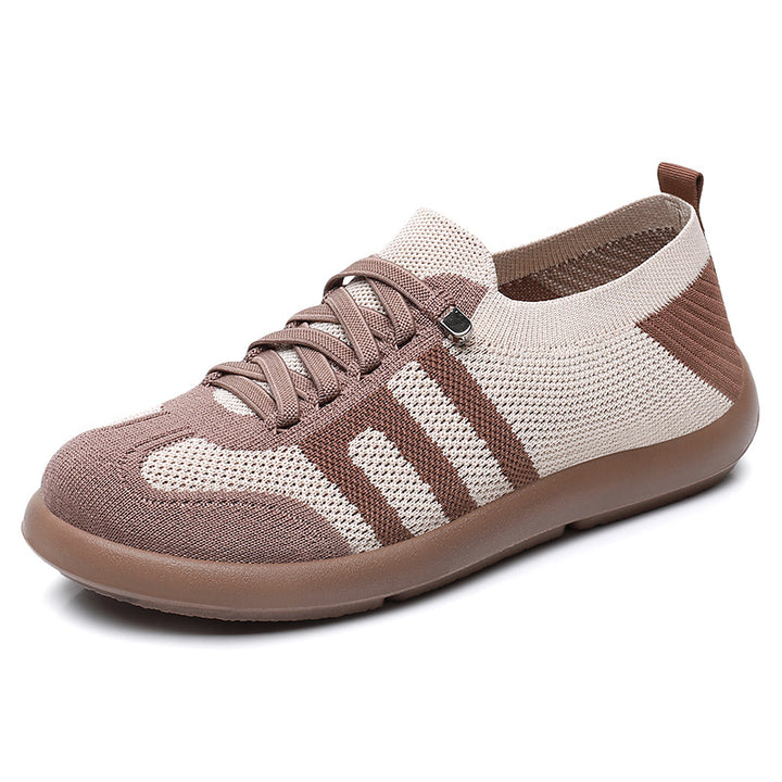 Damen nan atmungsaktiver Strick-Sneaker mit nahtlosem Sockenschaft, verstärkter Zehenkappe und flexibler EVA-Laufsohle Echo Archiv