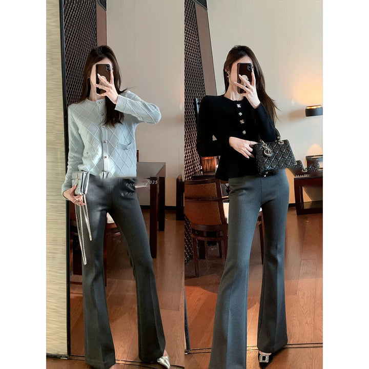 Damen Elegante Flared Hose Echoarchiv