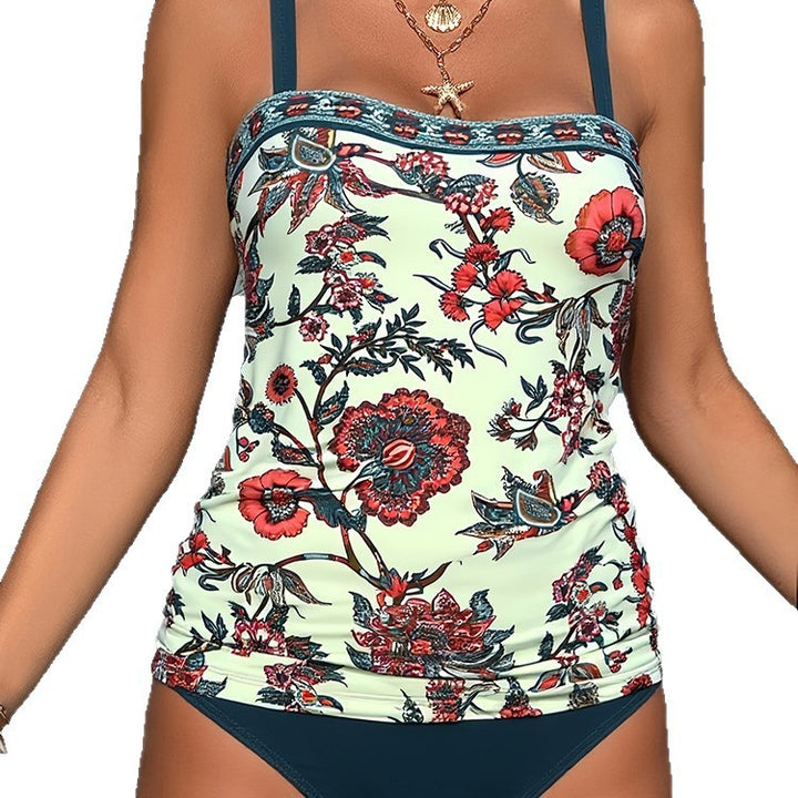 Damen Tankini mit floralem Design und bequemen Trägern Echo Archiv