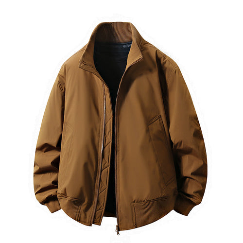Herren Übergangsjacke mit hohem Kragen und praktischen Eingrifftaschen Echoarchiv