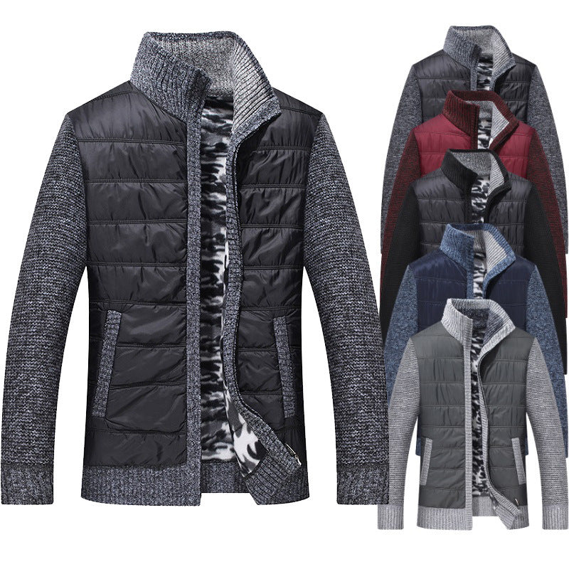Herren Steppjacke mit hohem Kragen und gefütterten Ärmeln Echoarchiv