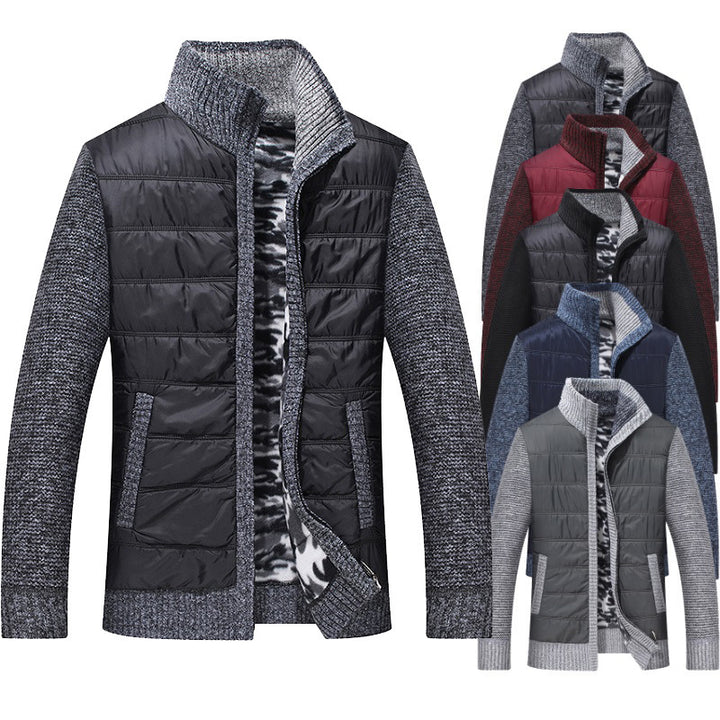 Herren Steppjacke mit hohem Kragen und gefütterten Ärmeln Echoarchiv