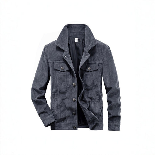 Herren Cordjacke aus Feincord mit Hemdkragen, Brustklappen und gesteppter Innenfütterung Echo Archiv