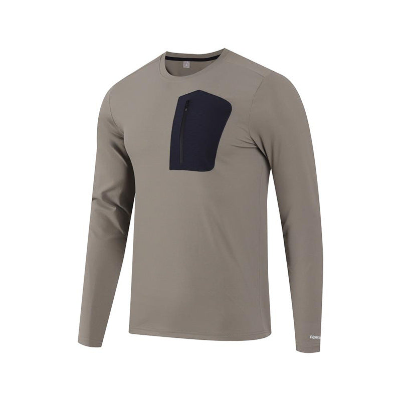 Herren Funktionslangarmshirt mit praktischer Brusttasche Echoarchiv