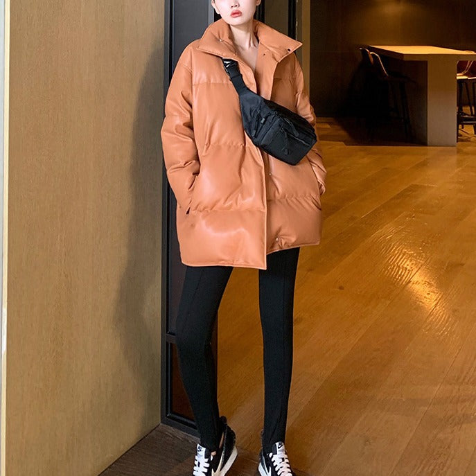 Damen Modische Oversized Daunenjacke Echoarchiv