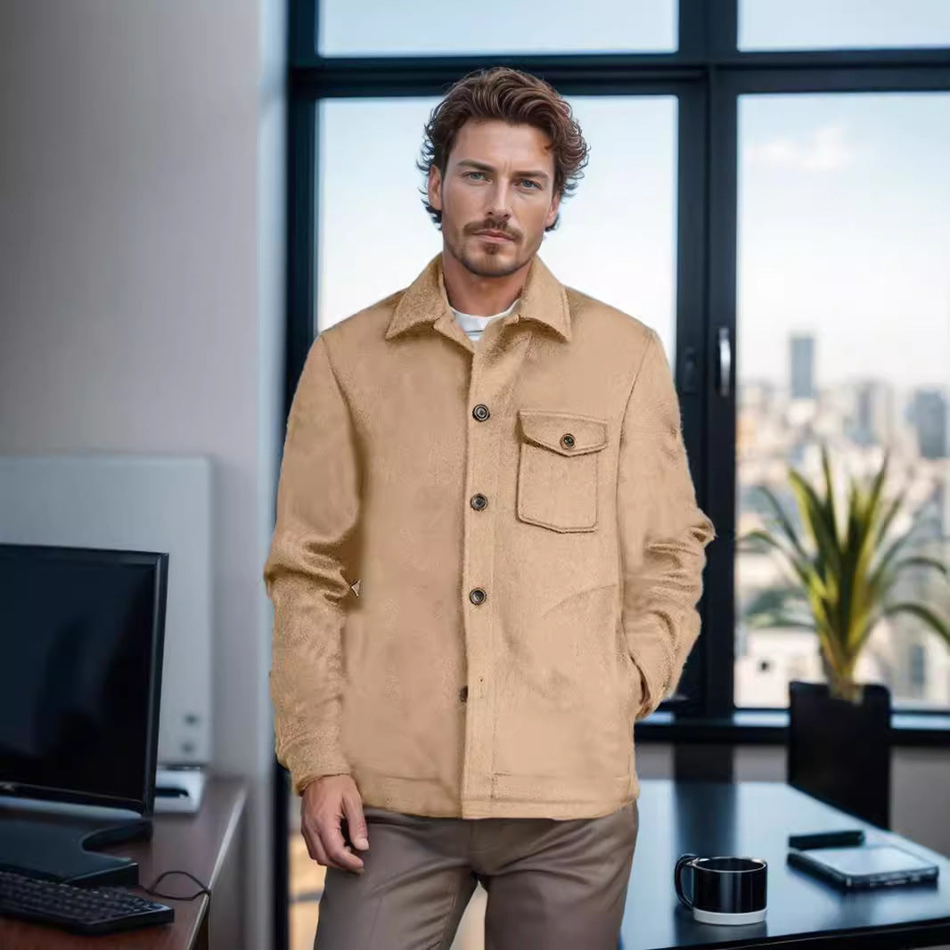 Herren Wolljacke im stilvollen Vintage-Look Echoarchiv