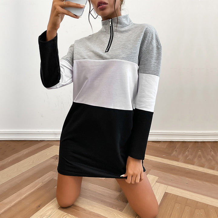 Damen Sportliches Sweatkleid mit Reißverschluss Echo Archiv