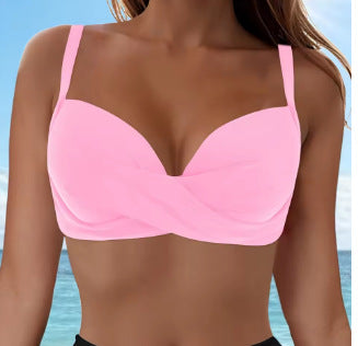 Damen Elegantes Bikinioberteil mit Wickeldesign Echo Archiv
