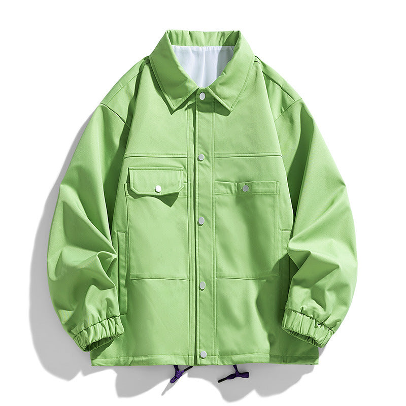 Herren Kunstvelours‑Bomberjacke im Oversize‑Boxy‑Cut mit Zwei‑Wege‑Reißverschluss & elastischem Saum Echoarchiv