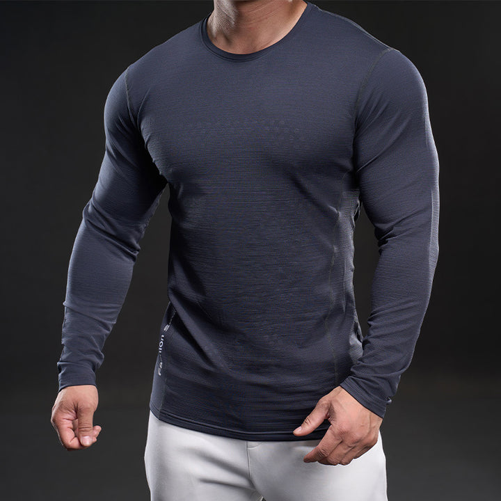 Herren atmungsaktives Langarm-Funktionsshirt Echoarchiv