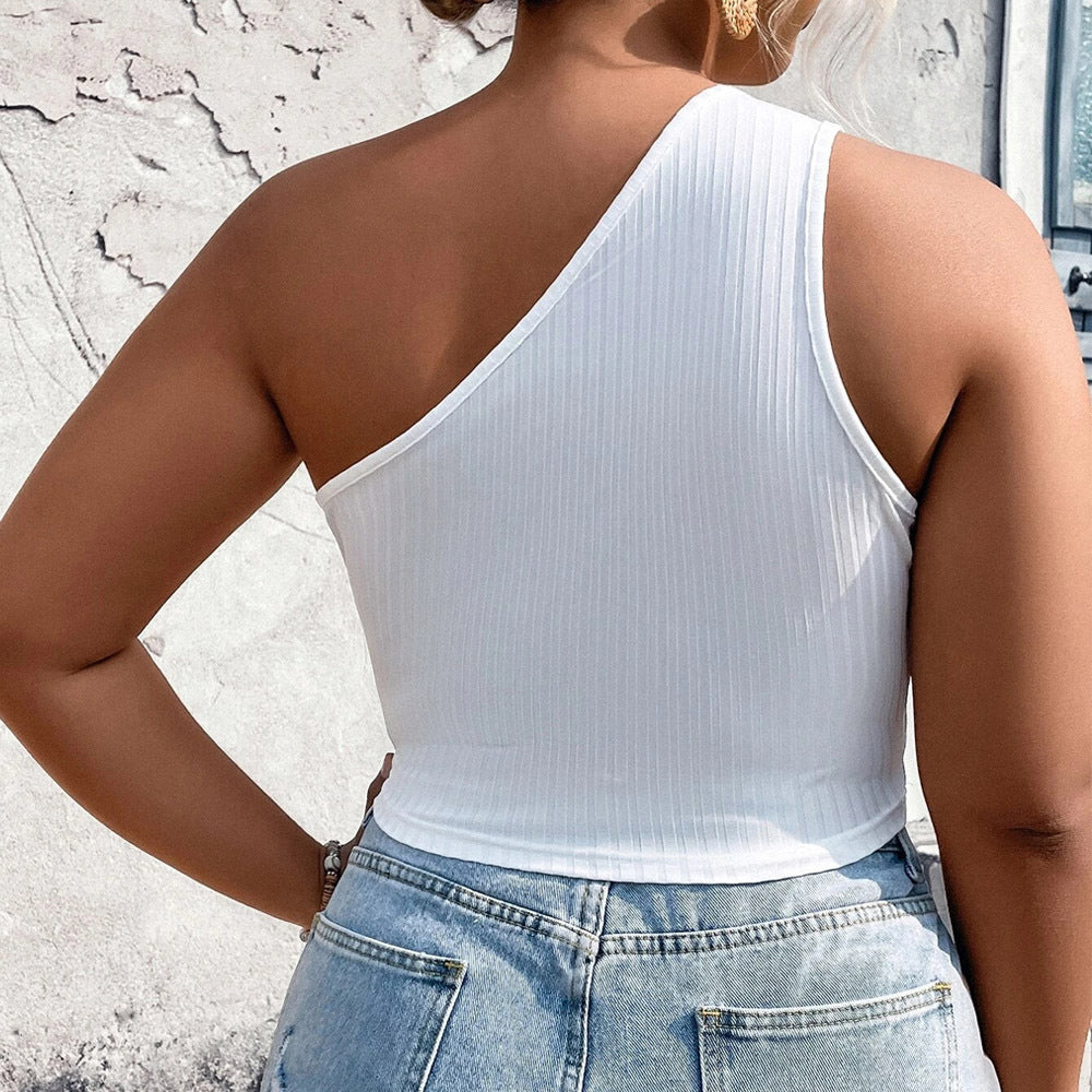 Damen Crop-Top mit asymmetrischem Schnitt und Cut-Out-Details Echo Archiv