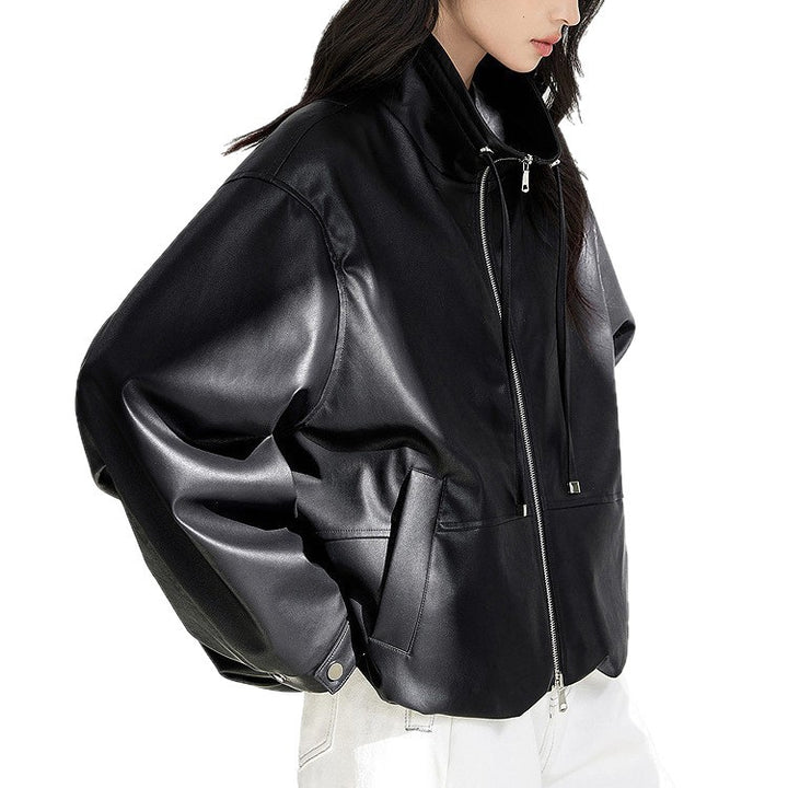 Damen Modische Blousonjacke mit hohem Kragen Echoarchiv