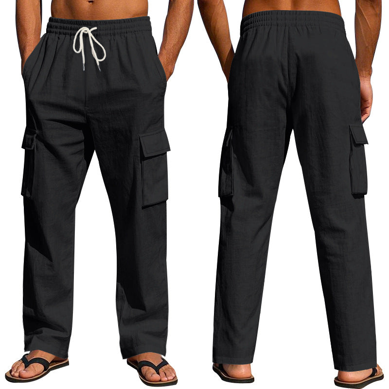 Herren Cargo-Hose mit elastischem Bund und seitlichen Taschen Echoarchiv