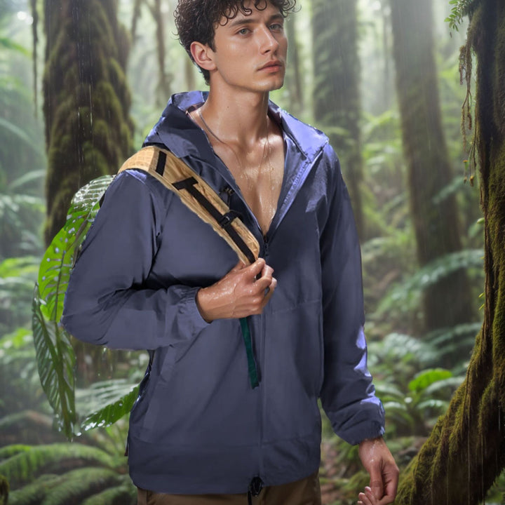 Herren wetterfeste Utility-Jacke mit verstellbarem Kapuzensystem Echoarchiv