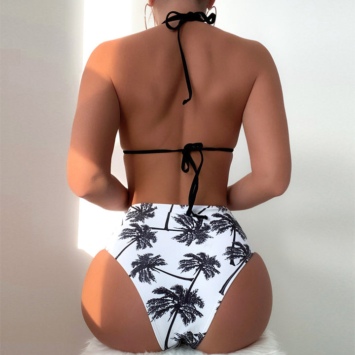 Damen Hochtaillierter Bikini mit trendigen Schnürdetails Echo Archiv