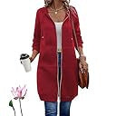 Damen Lässige Langarm Hoodie-Jacke – Auréline
