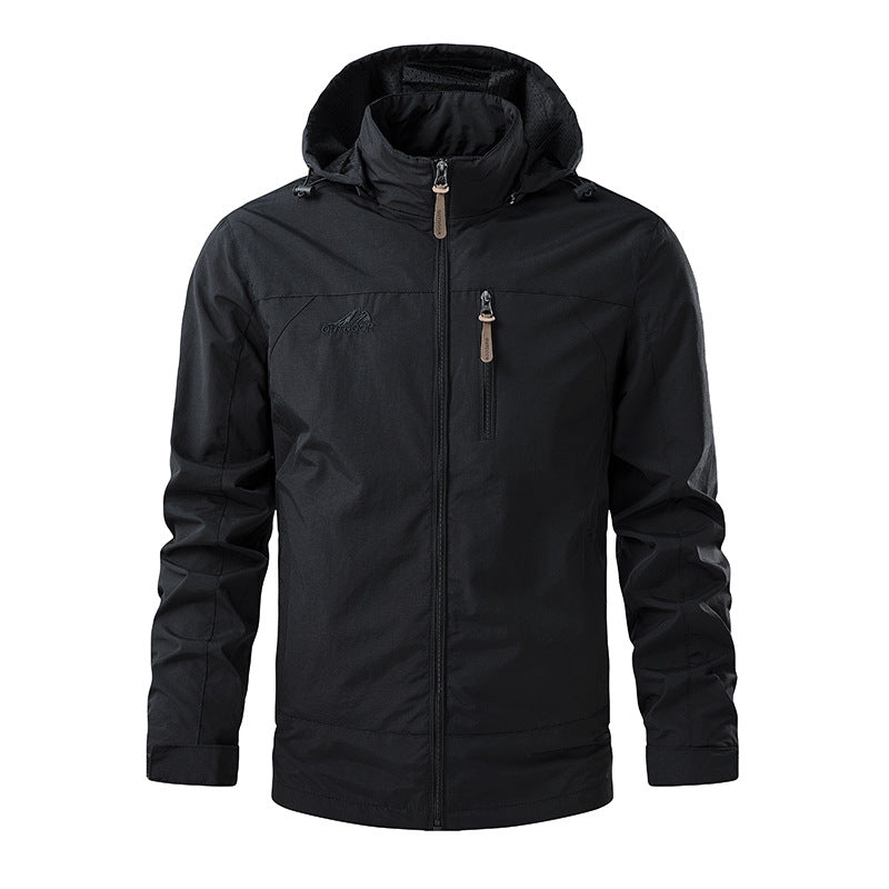 Herren Leichte Funktionsjacke mit abnehmbarer Kapuze Echo Archiv