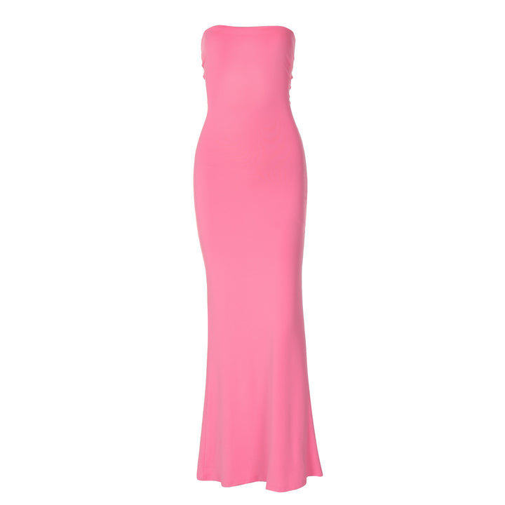Damen Figurbetontes Maxikleid ohne Träger Echo Archiv
