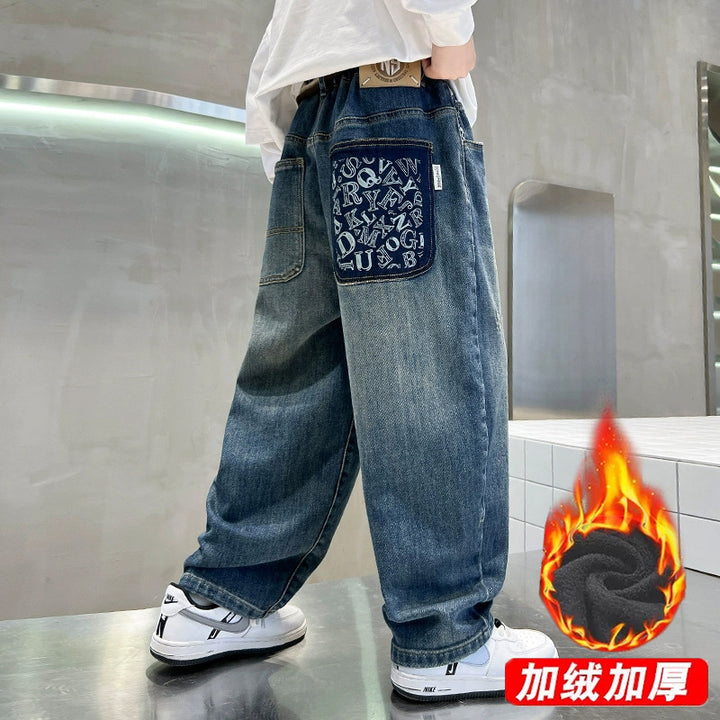 Damen lässige Baggy-Jeans mit einzigartigem Taschen-Design Echo Archiv