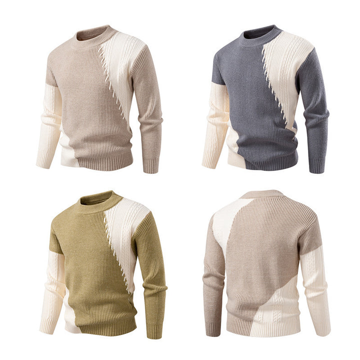 Herren modischer Strickpullover mit einzigartigem Zopfmuster und modernem Design Echoarchiv