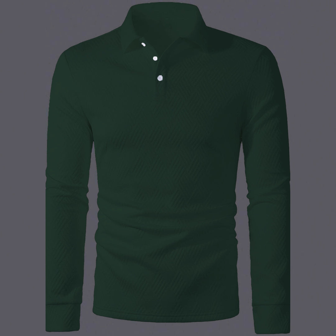 Herren Langarm Polohemd Echoarchiv
