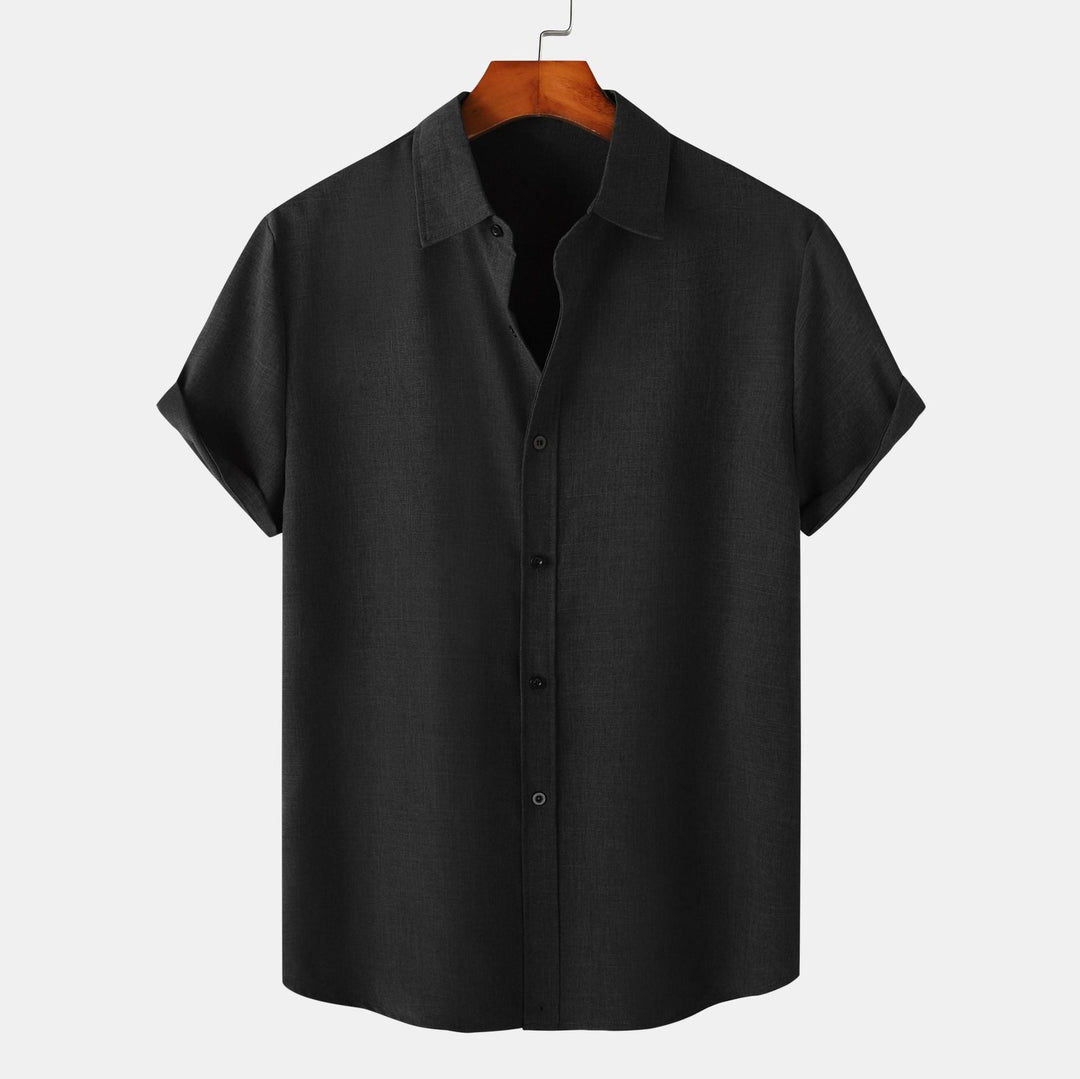 Herren Kurzarmhemd aus atmungsaktiver und komfortabler Baumwolle mit elegantem Design Echoarchiv