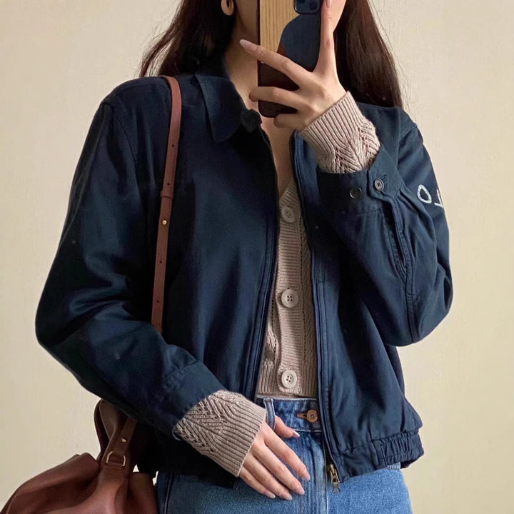 Damen Modische Bomberjacke Echo Archiv