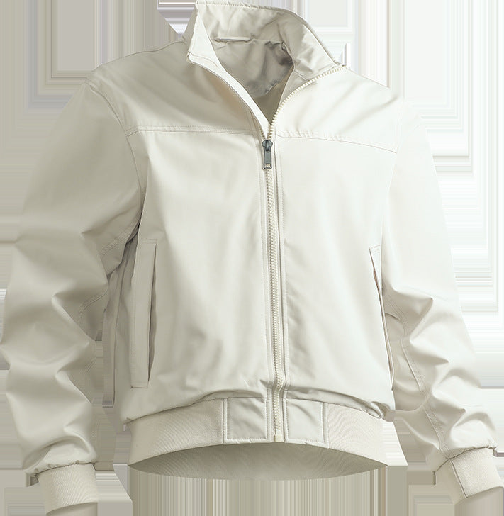 Herren lässige Übergangsjacke mit elastischen Bündchen und praktischen Taschen Echoarchiv