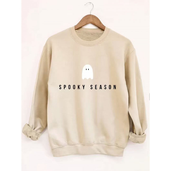 Unisex nan lässiges Halloween Sweatshirt mit Gespenst-Print und Oversize-Schnitt Echo Archiv
