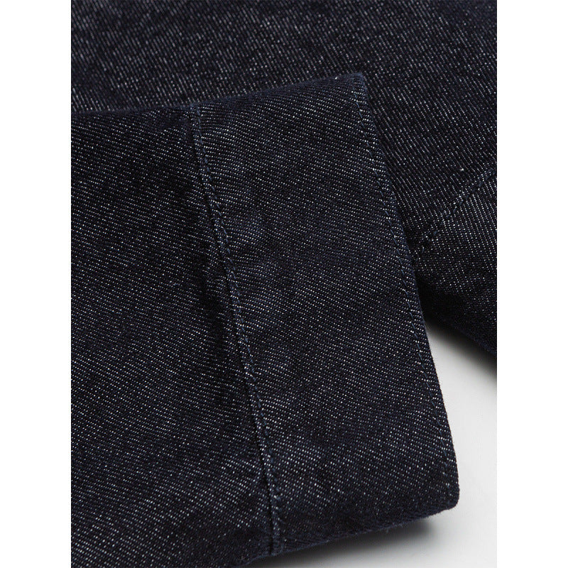 Herren Boxy-Jeansjacke mit Cordkragen und Metallknebelverschlüssen Echo Archiv