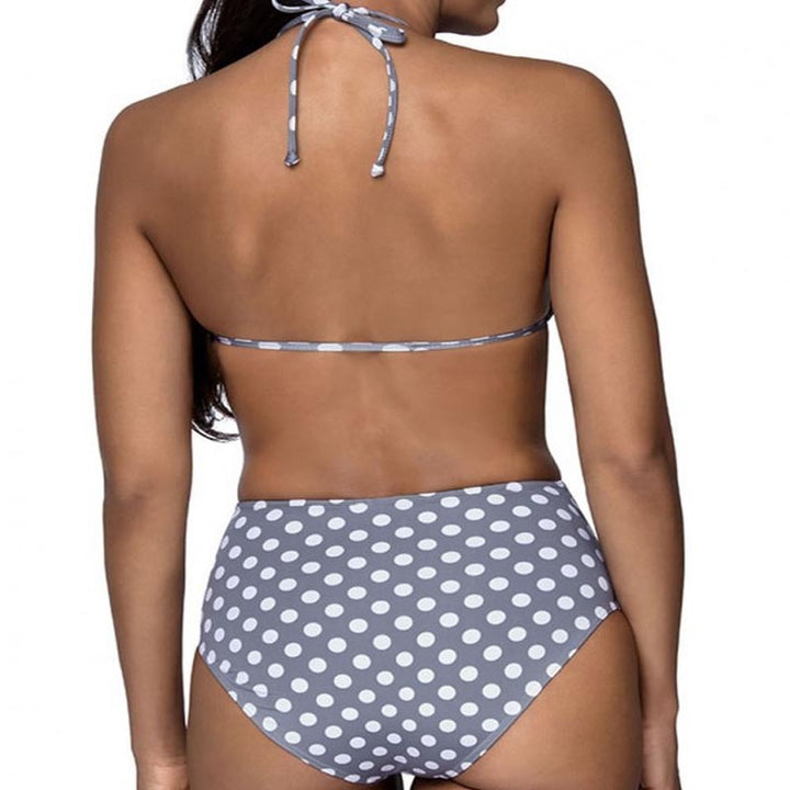 Damen Bikiniset mit verspieltem Punktedesign und hoch tailliertem Slip Echo Archiv