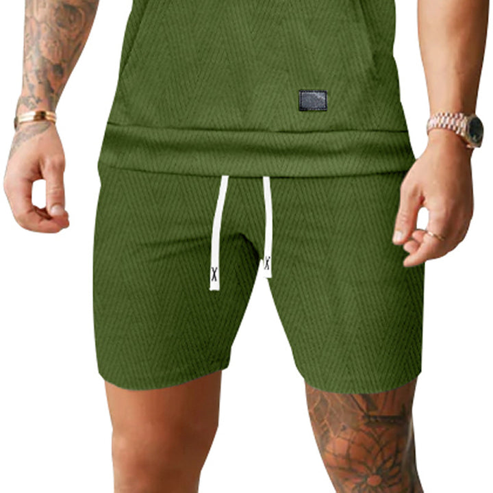 Herren bequeme Sportshorts mit elastischem Bund und seitlichen Taschen Echoarchiv