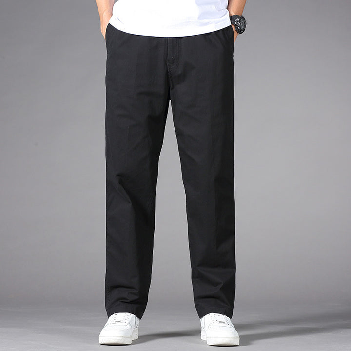 Herren Legere Relaxed-Fit Chinohose aus Baumwollmix mit elastischem Bund Echo Archiv