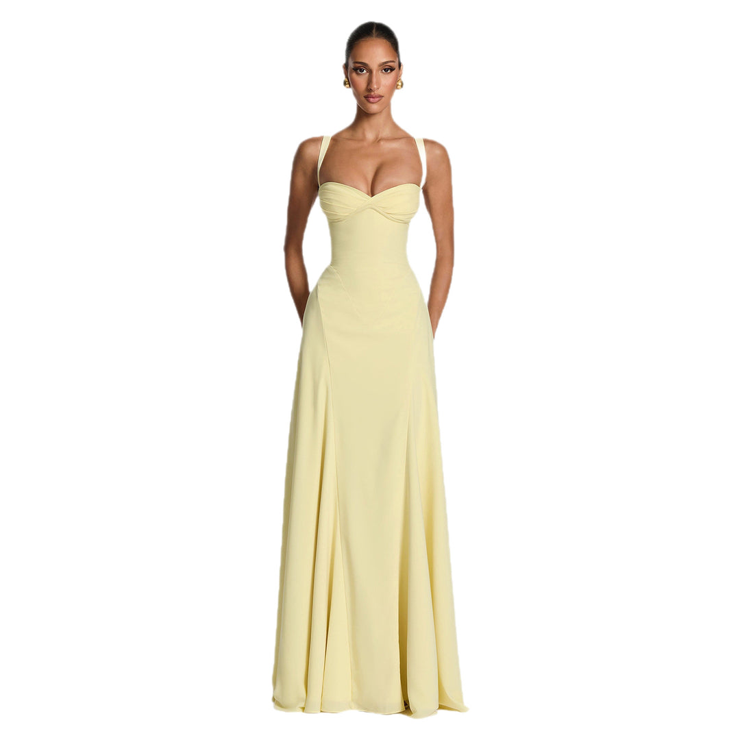 Damen Elegantes Abendkleid mit tailliertem Schnitt und verstellbaren Trägern Echo Archiv
