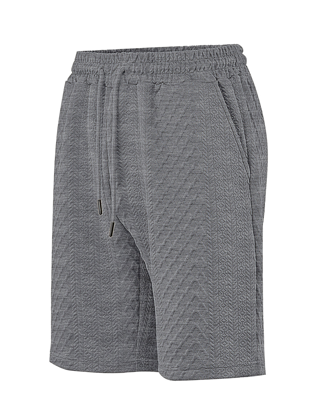 Herren nan strukturierte Lounge-Shorts mit Elastikbund Tunnelzug und seitlichen Eingrifftaschen Echo Archiv
