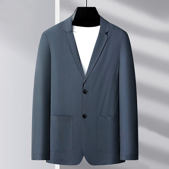 Herren Slim Fit Blazerjacke aus atmungsaktivem Stoff Echoarchiv
